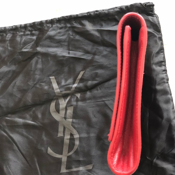 Saint Laurent 'Y' Large Leather Clutch - Picture 4 of 8